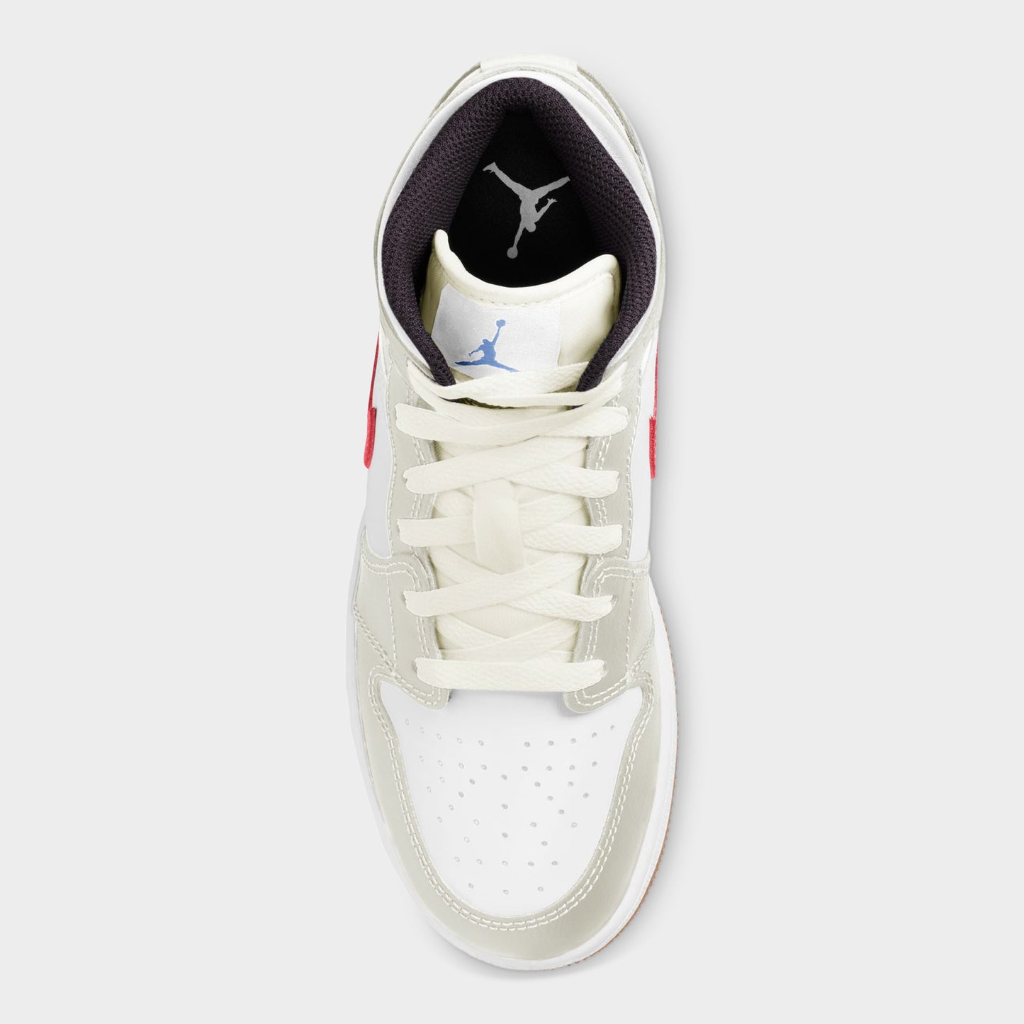 Jordan 1 Mid GS Phantom / Game Royal - Blanc