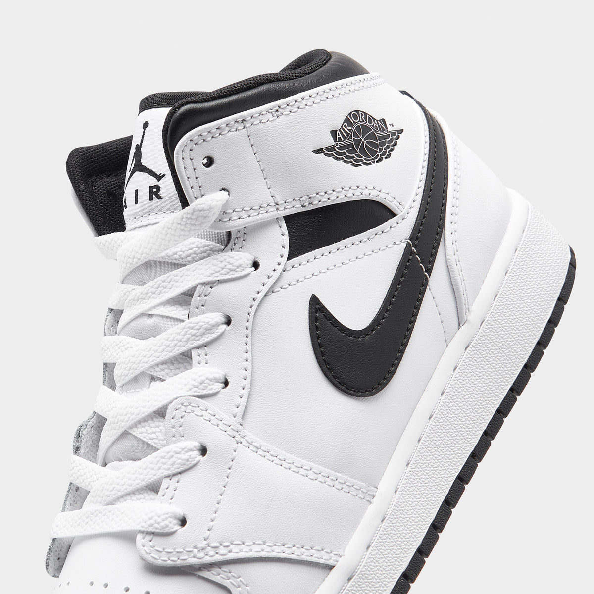 Jordan 1 Mid GS White Black White JD Sports