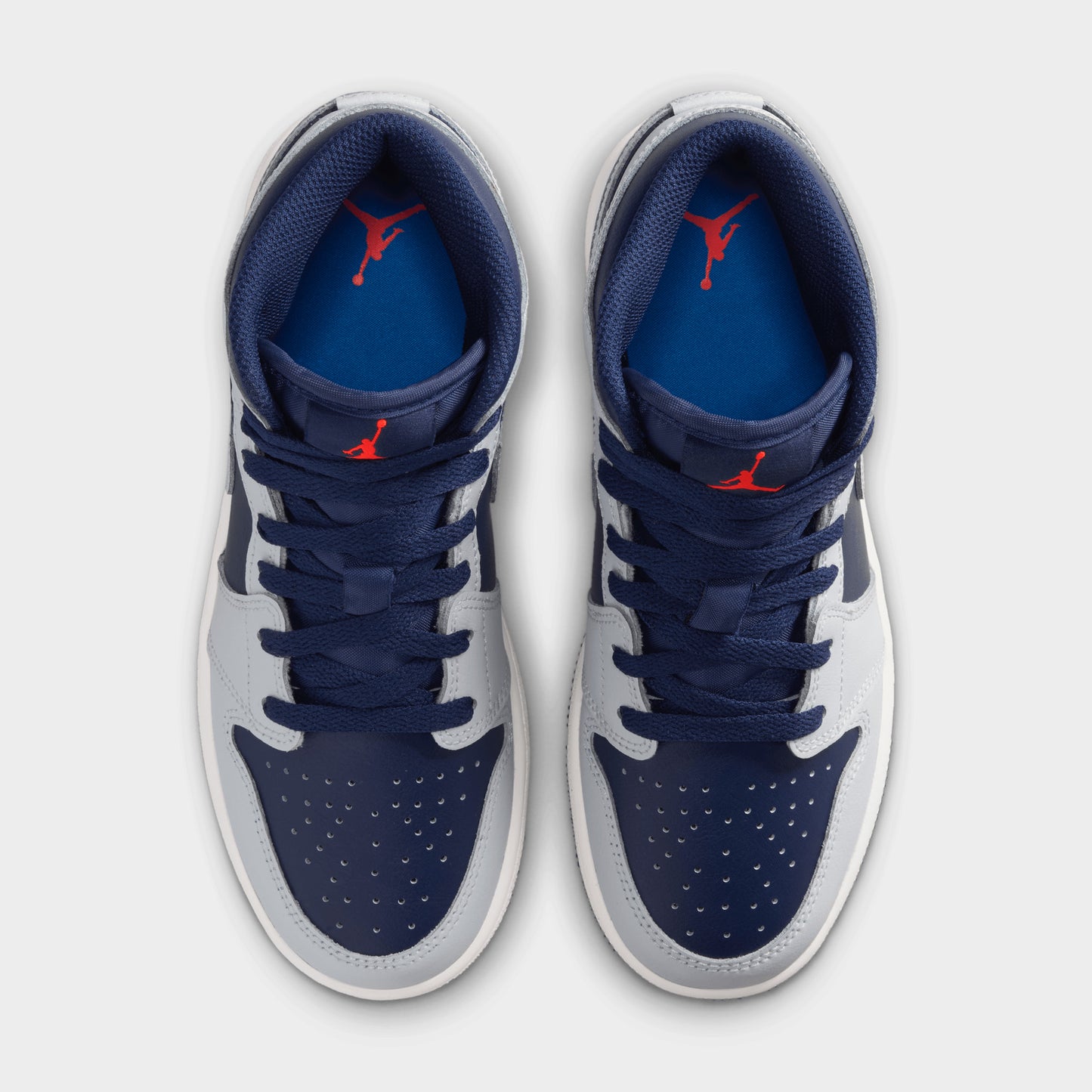 Jordan 1 Mid GS Blue Void / Pure Platinum - Summit White
