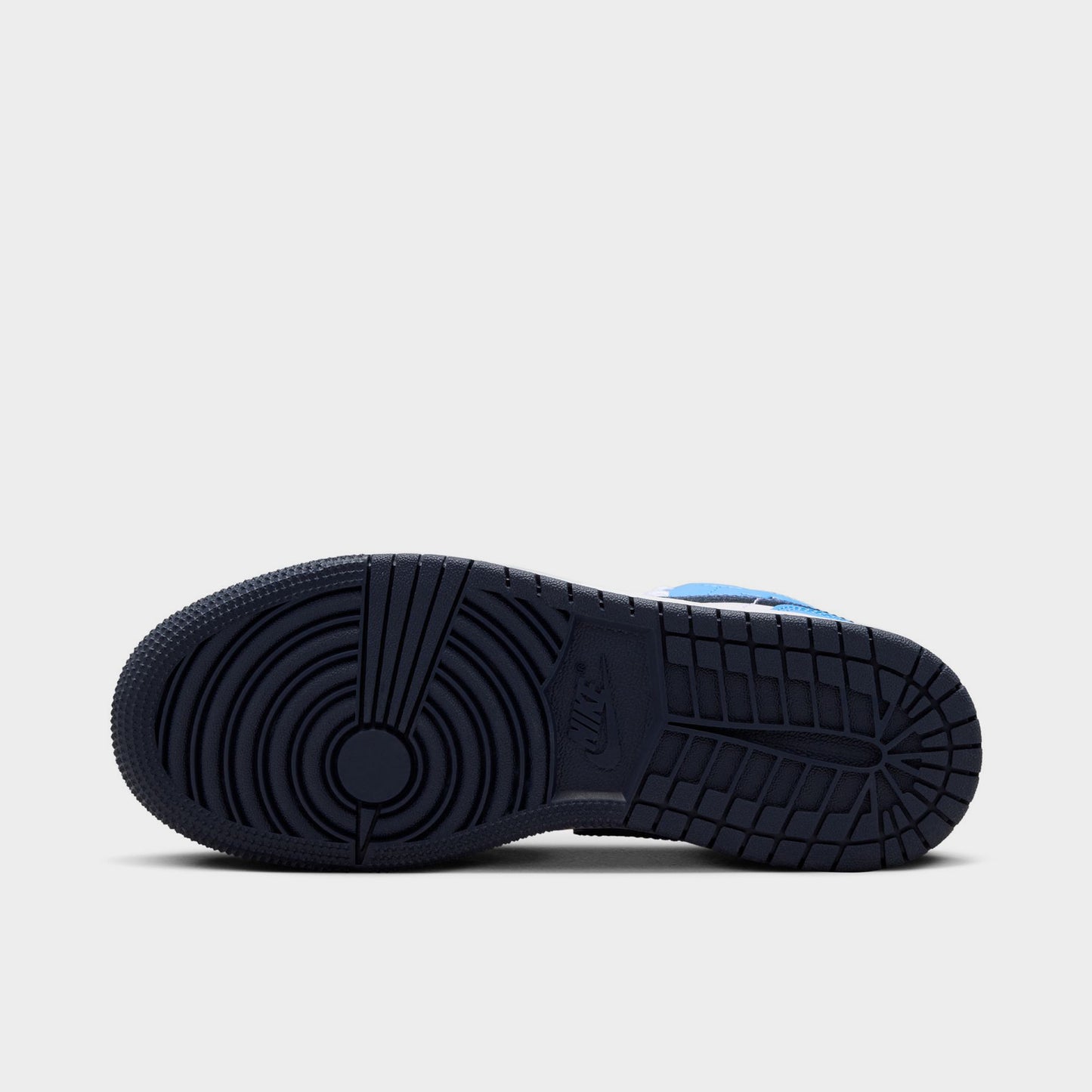 Jordan 1 Mid GS Midnight Navy / University Blue - White