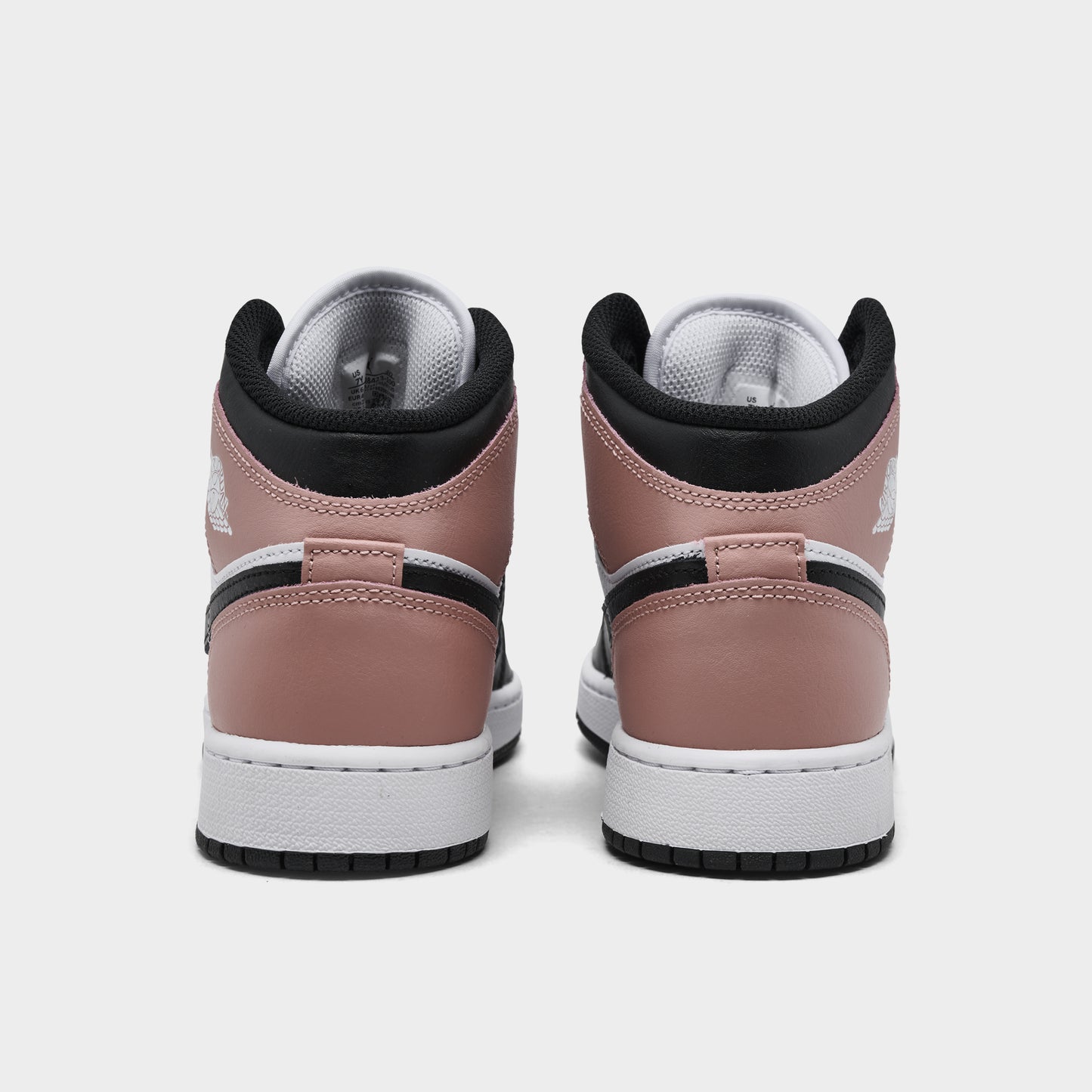 Jordan 1 Mid GS Blanc / Noir - Rose Rouille