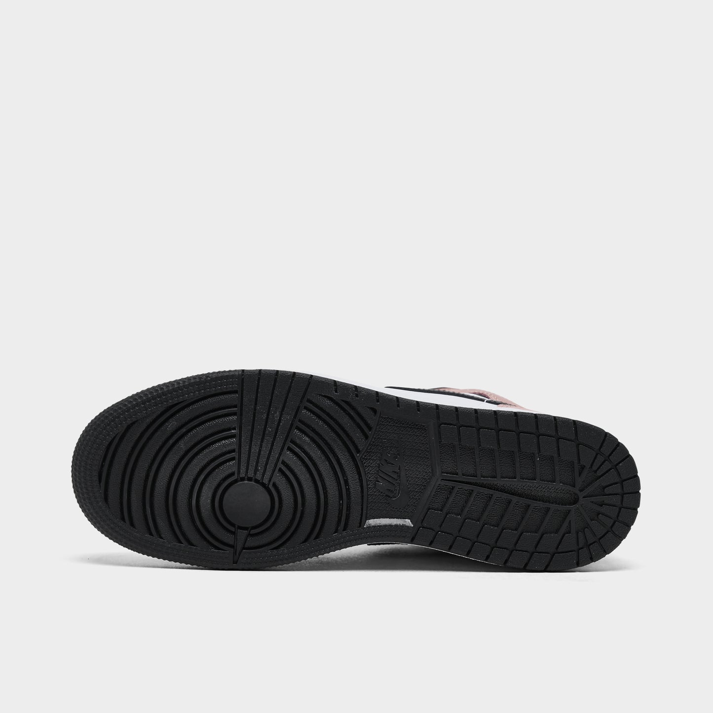 Jordan 1 Mid GS Blanc / Noir - Rose Rouille