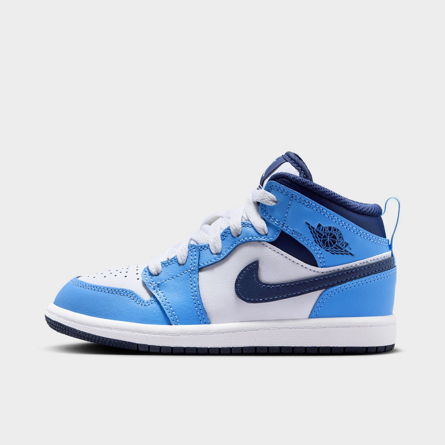 Jordan 1 Mid PS Midnight Navy / University Blue - White