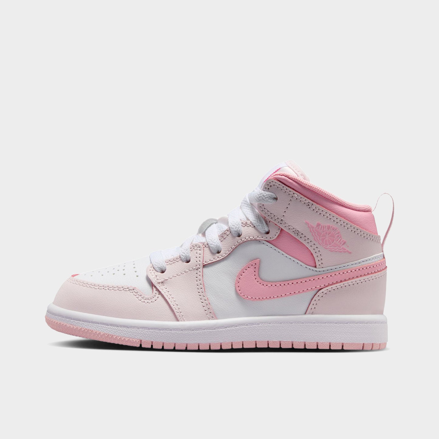 Jordan 1 Mid PS Pearl Pink / Medium Soft Pink - White