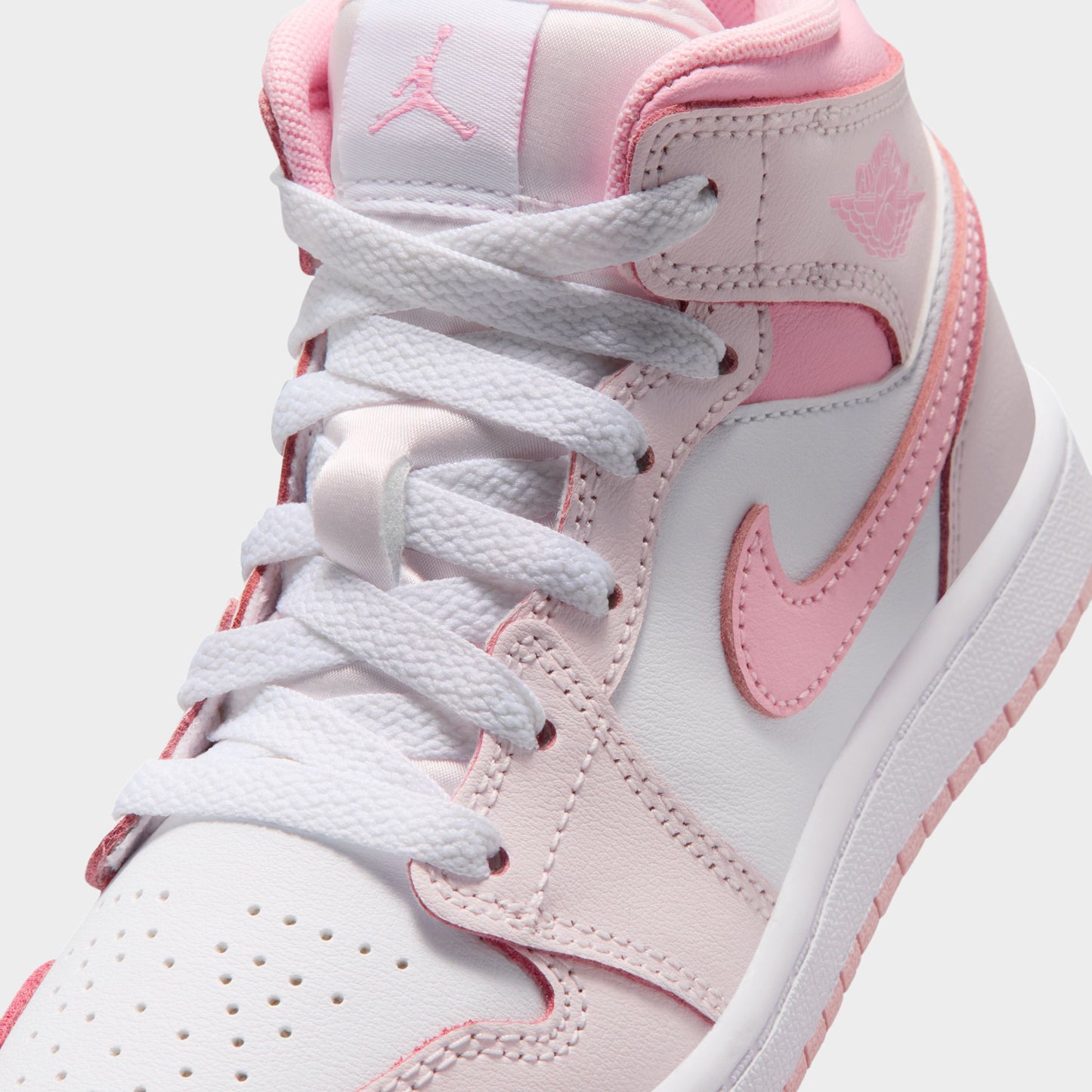 Jordan 1 Mid PS Pearl Pink / Medium Soft Pink - White