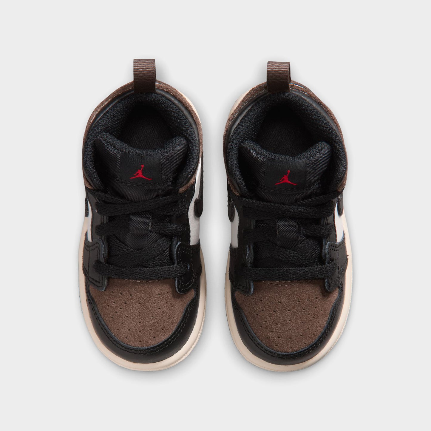 Jordan 1 Mid TD Black Phantom / Palomino - University Red