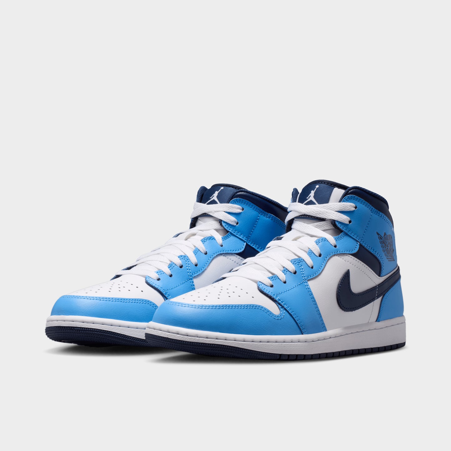 Jordan 1 Mid University Blue / Midnight Navy - White