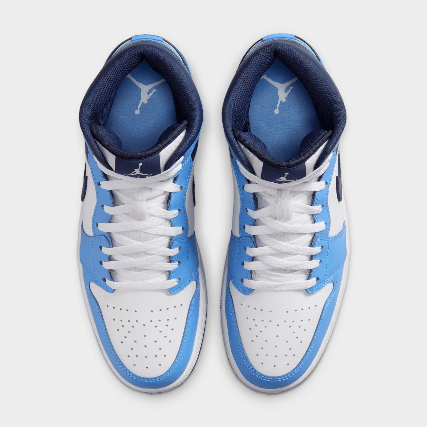 Jordan 1 Mid University Blue / Midnight Navy - White