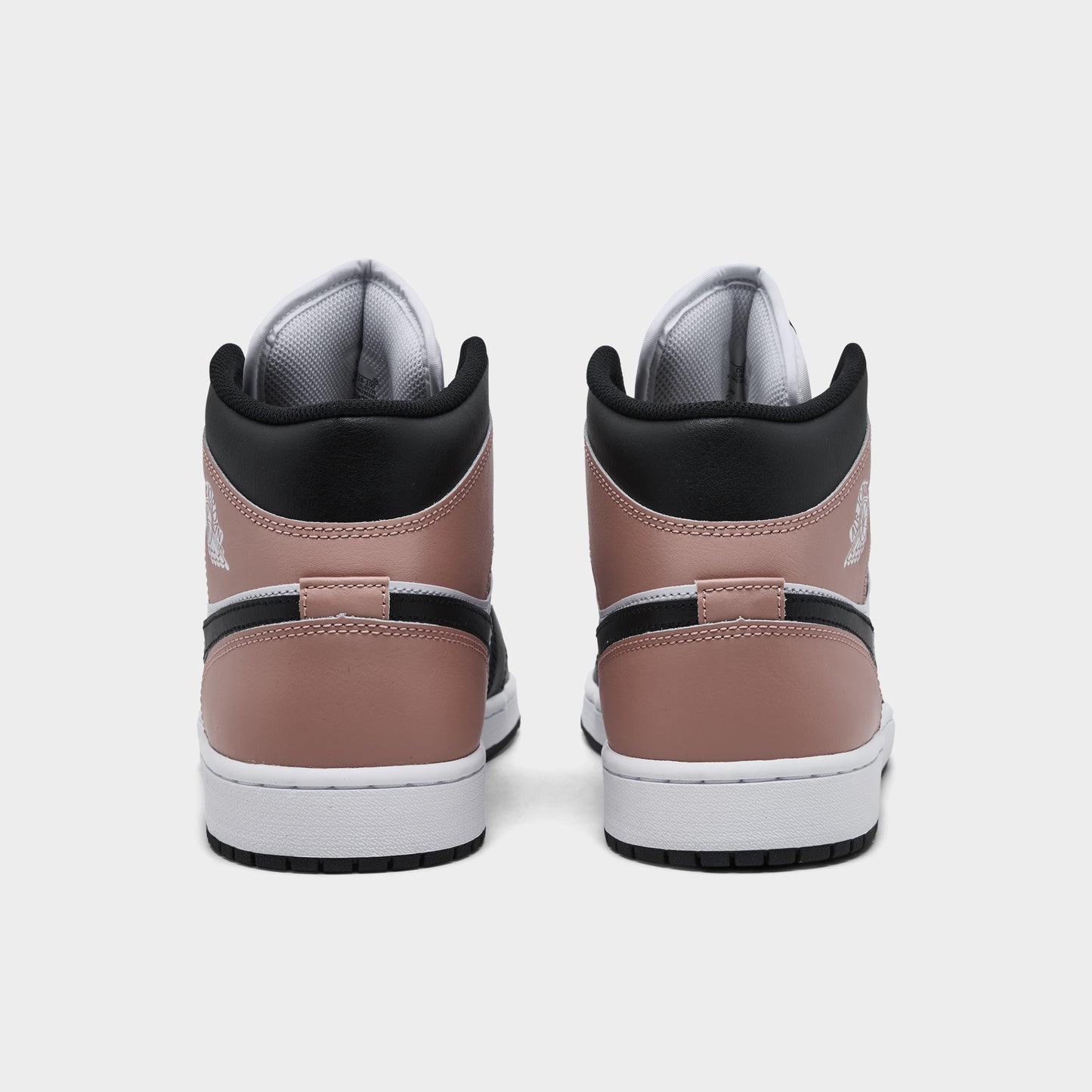 Jordan 1 Mid White / Black - Rust Pink