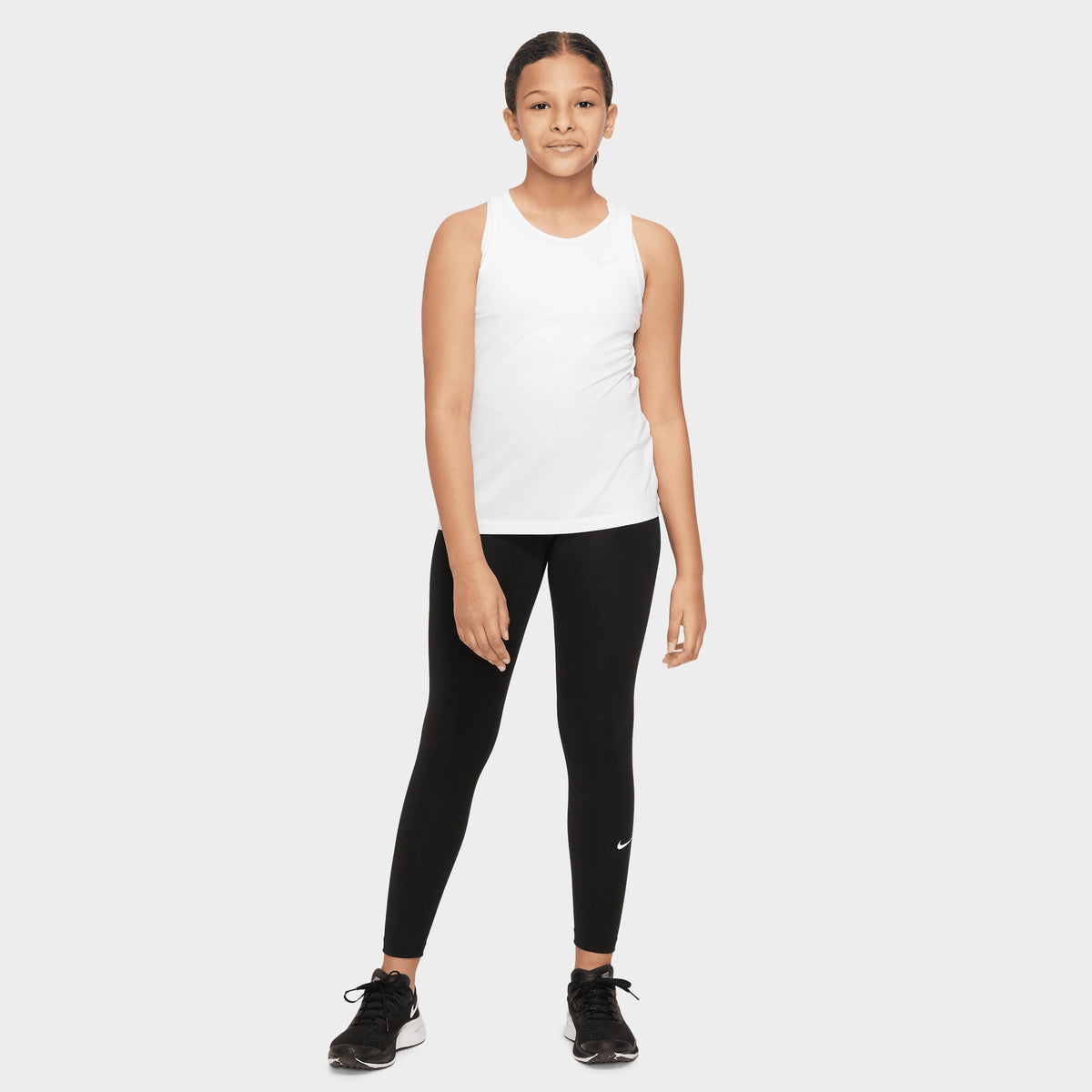 Nike Junior Girls' Dri-FIT One Leggings Black / White