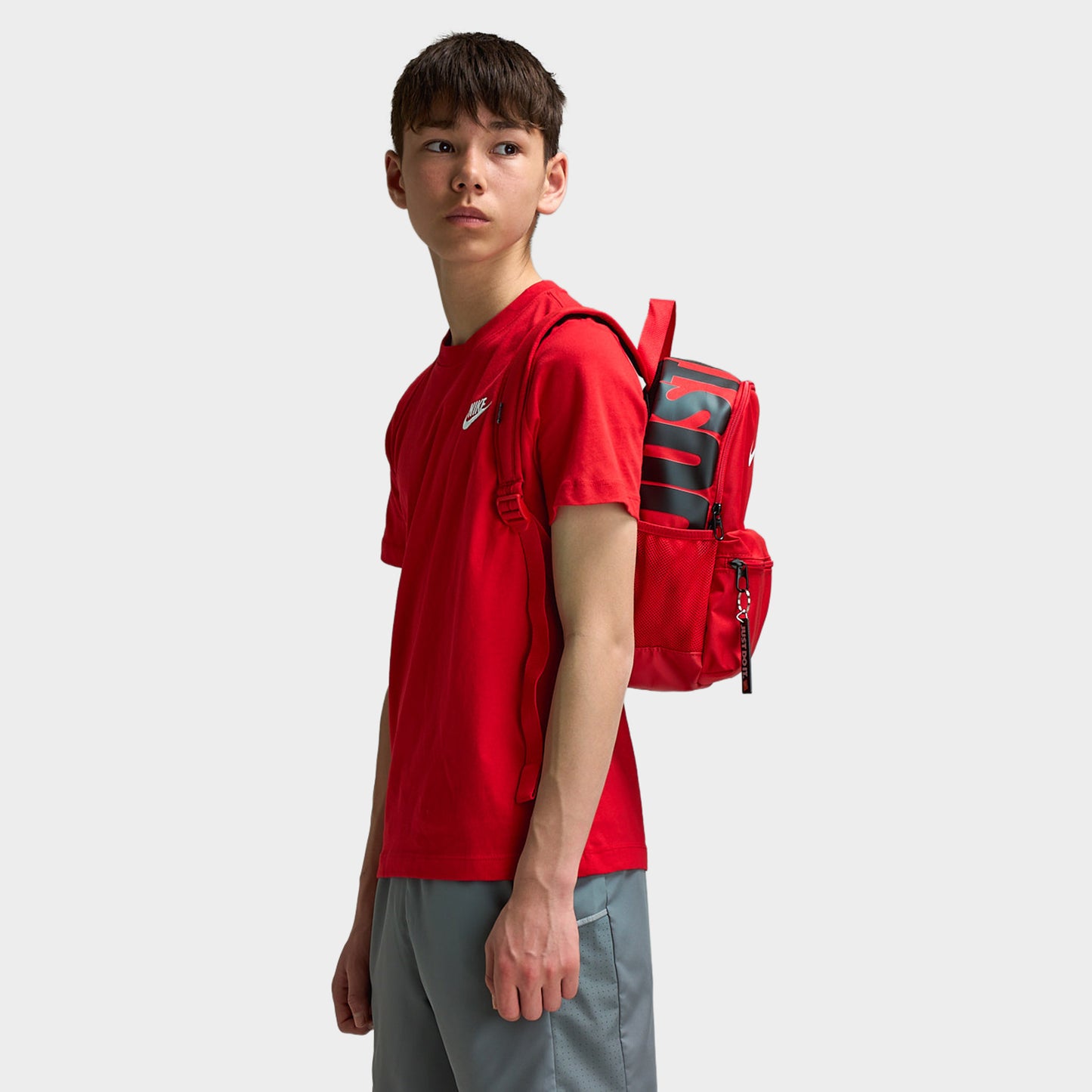 Nike Children's Brasilia JDI Mini Backpack / Red