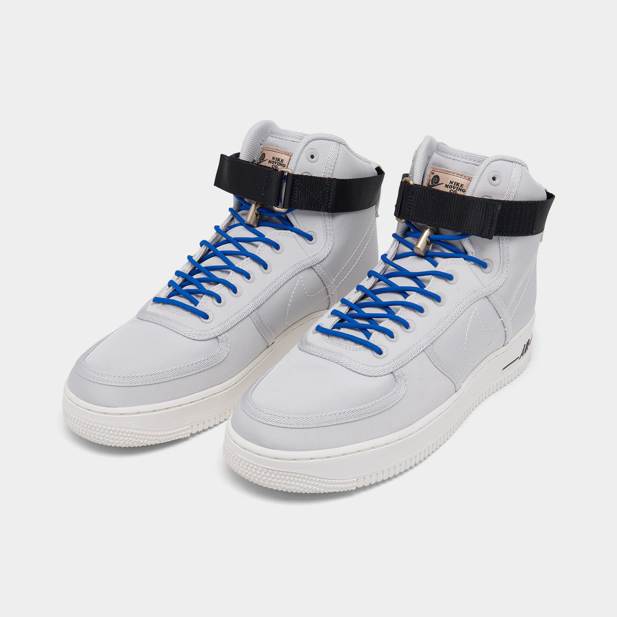 Nike air force 1 high top hotsell black and blue
