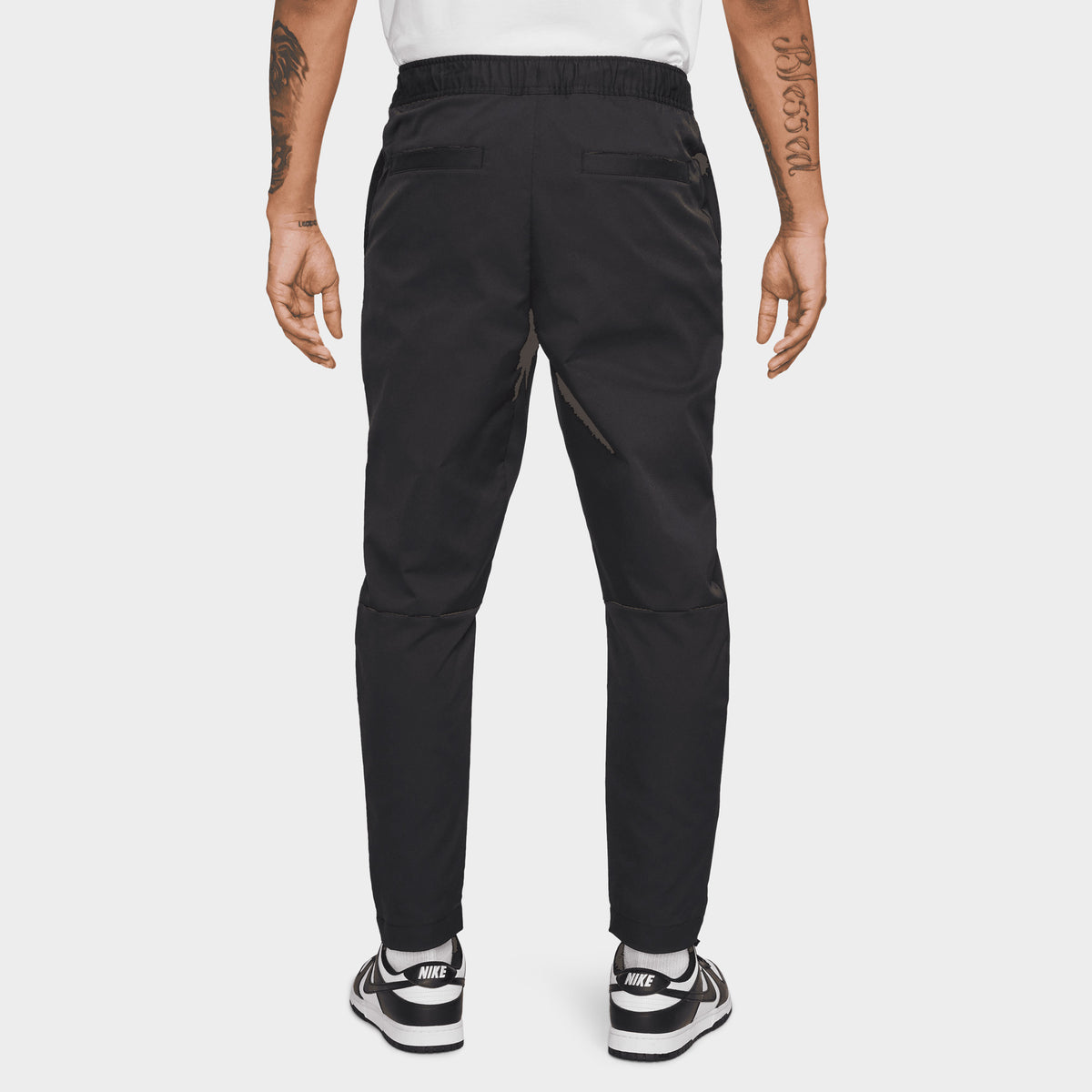 Nike Club Woven Tapered Leg Pants Black White