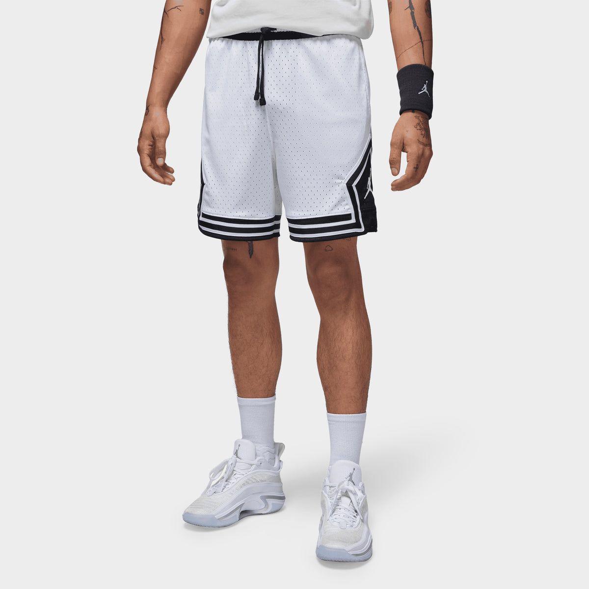 Jordan Dri-FIT Sport Diamond Shorts White / Black - White