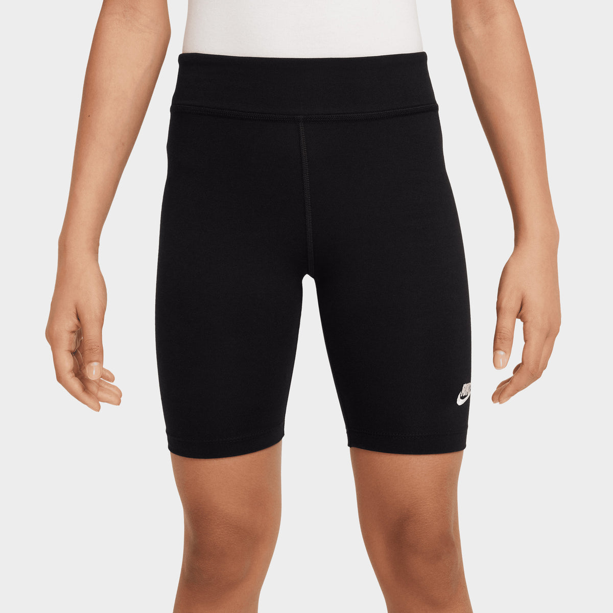 Nike Junior Girls' Bike Shorts Black / White