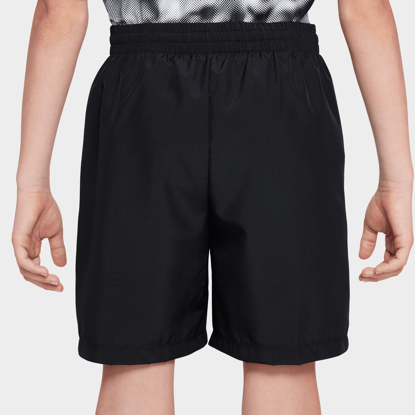 Short d'entraînement Dri-FIT Nike Junior Garçons Noir / Blanc
