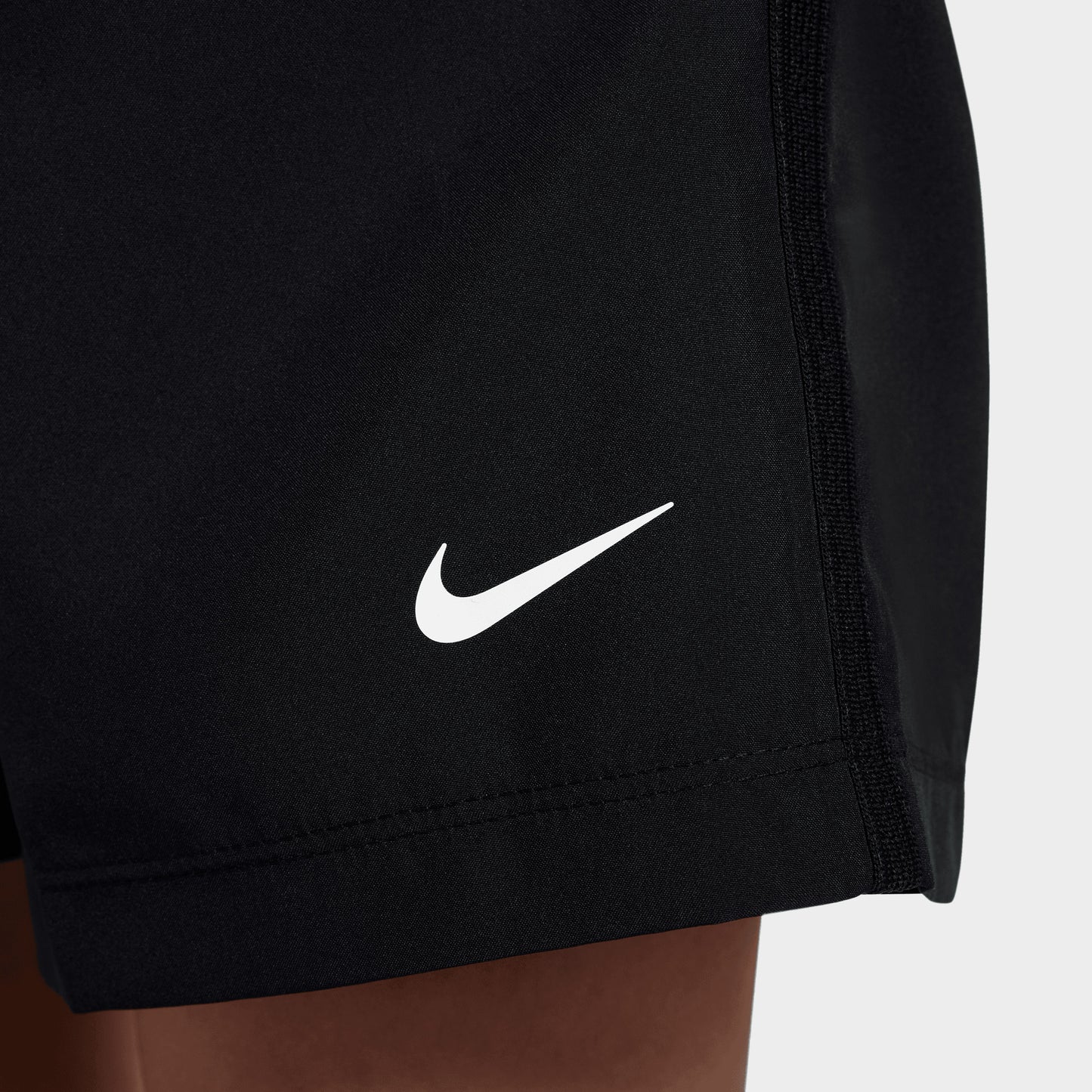 Short d'entraînement Dri-FIT Nike Junior Garçons Noir / Blanc