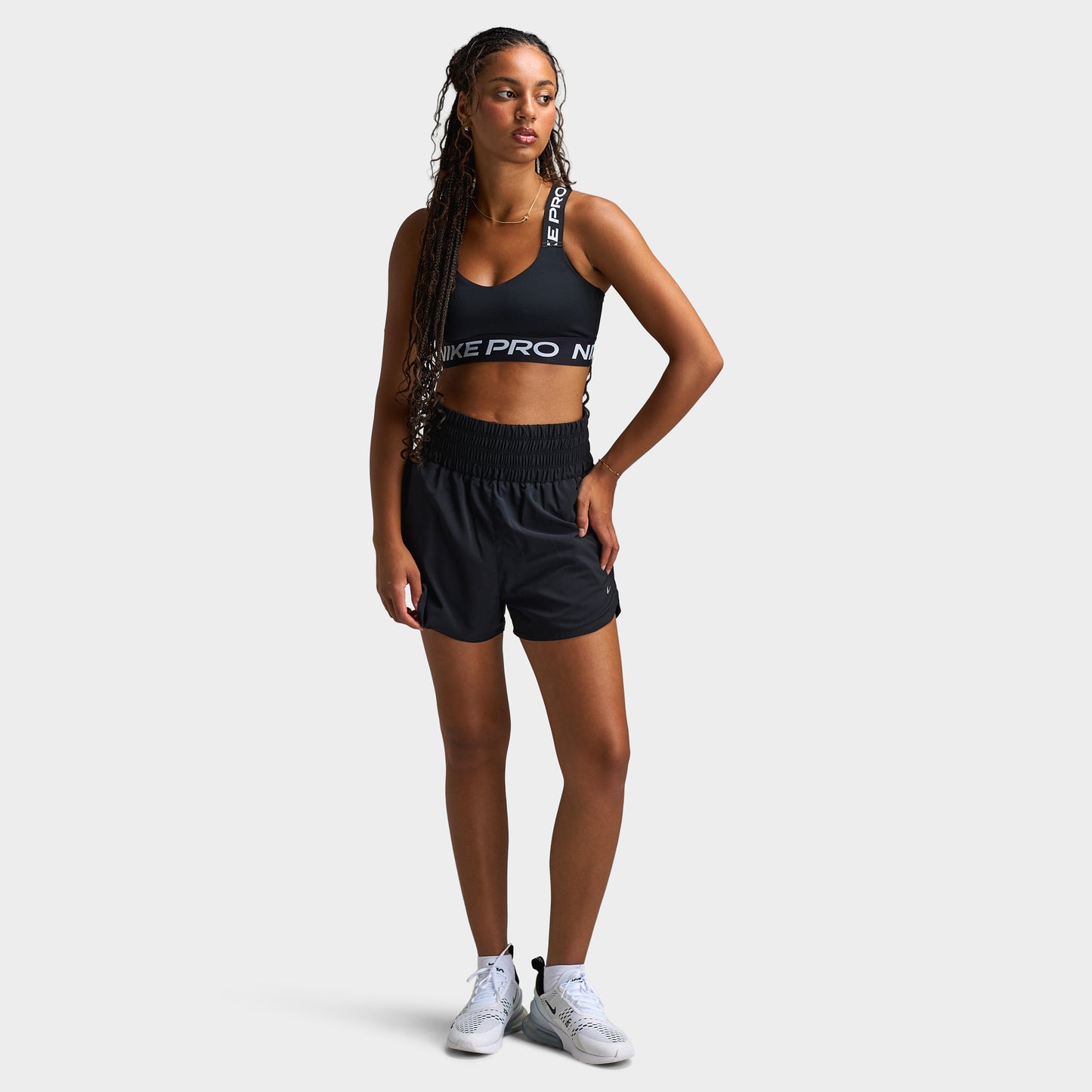 Nike One Women's Dri-FIT Ultra High-Waisted 3" Brief-Lined Shorts / Black