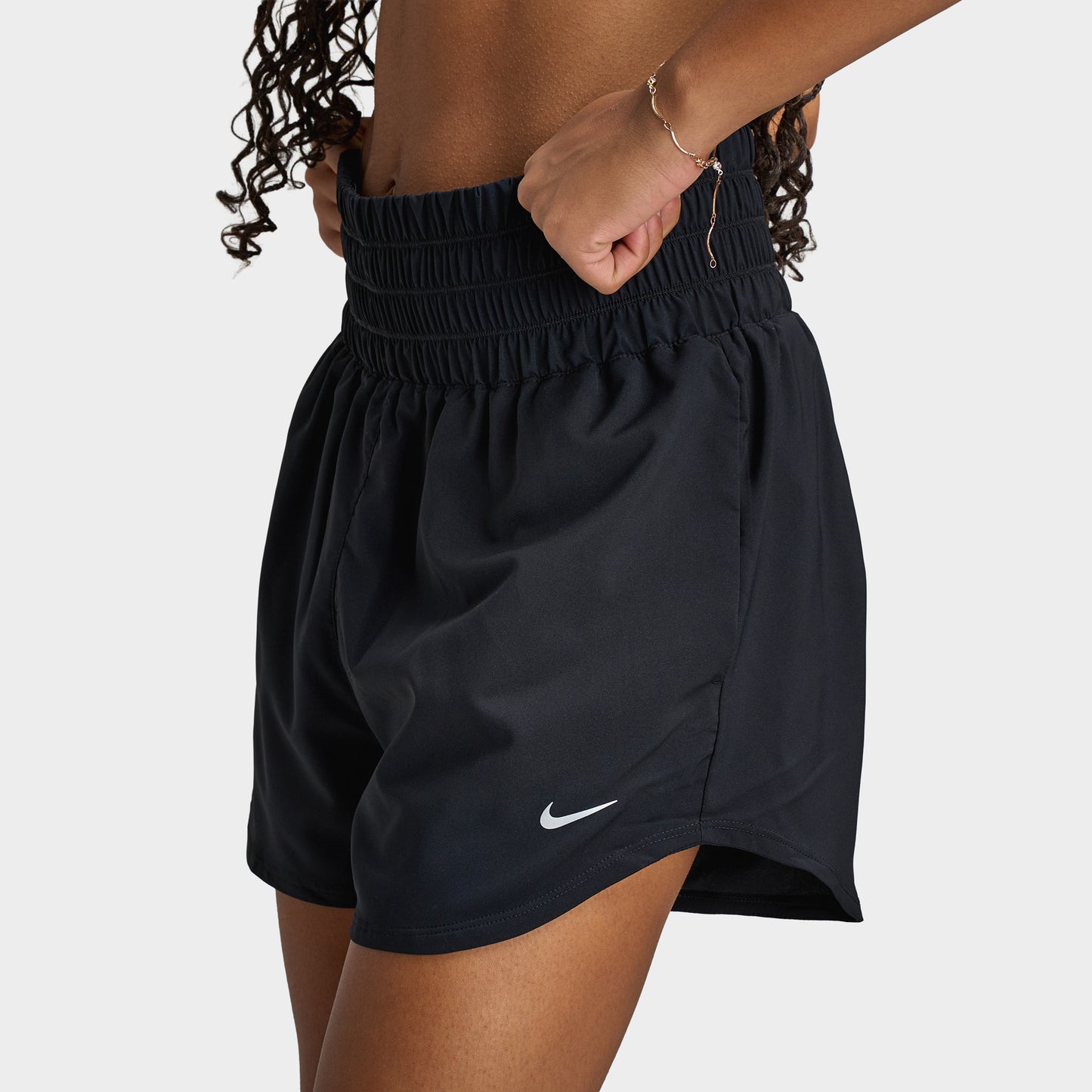 Nike One Women's Dri-FIT Ultra High-Waisted 3" Brief-Lined Shorts / Black