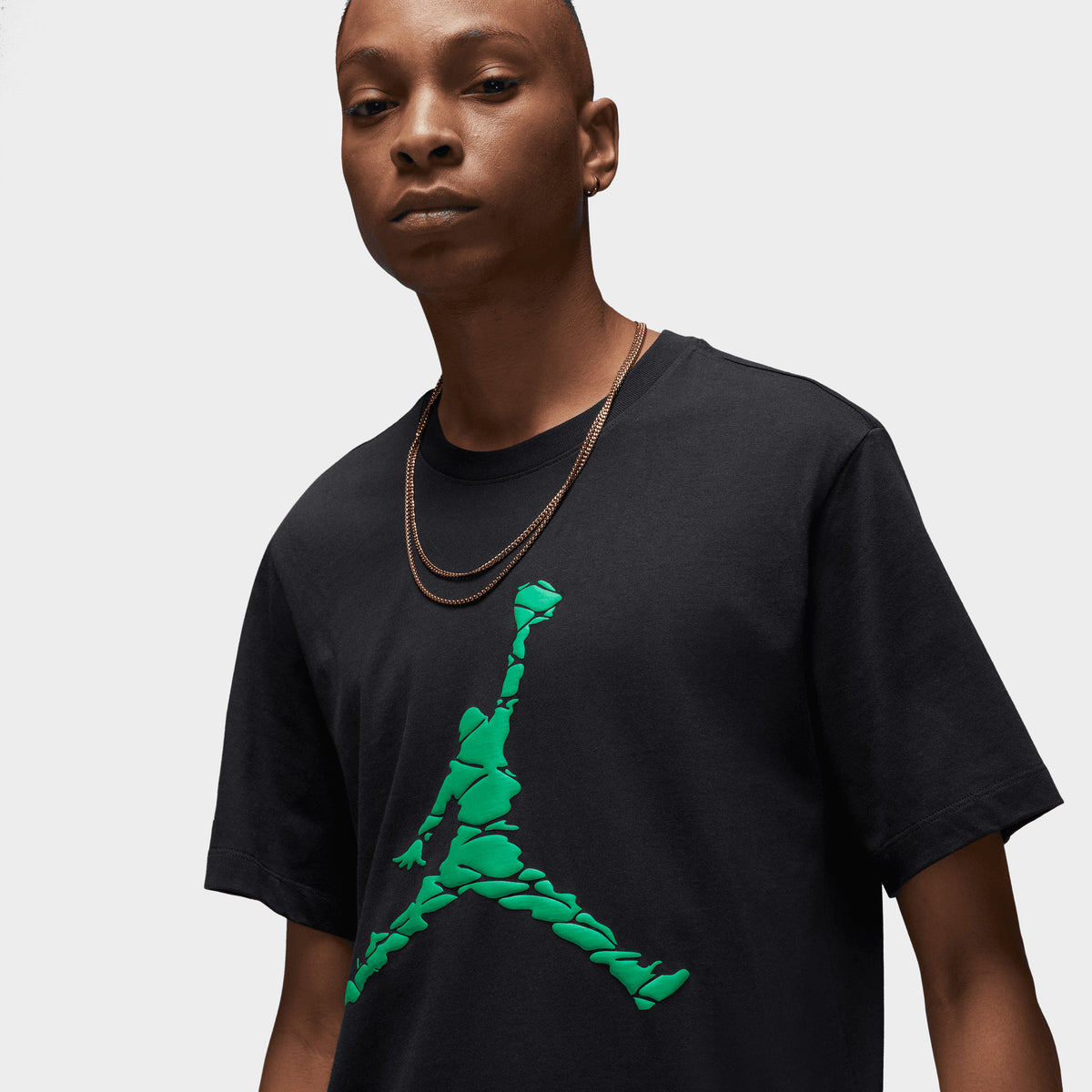 black and green jordan shirt