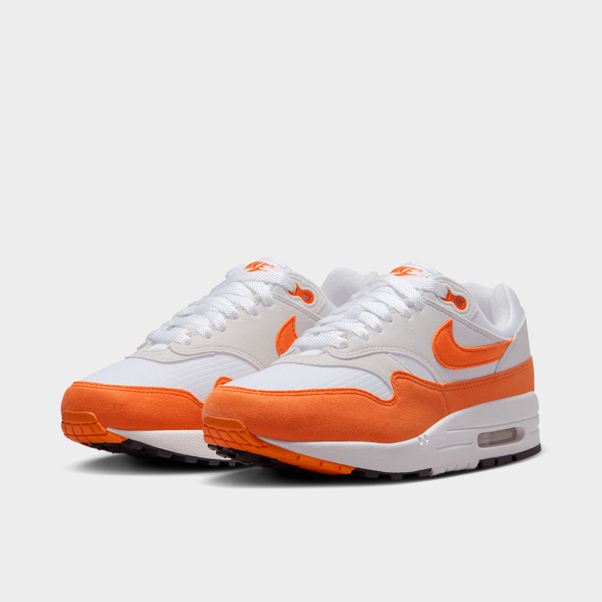 Nike Women s Air Max 1 Neutral Grey Safety Orange White