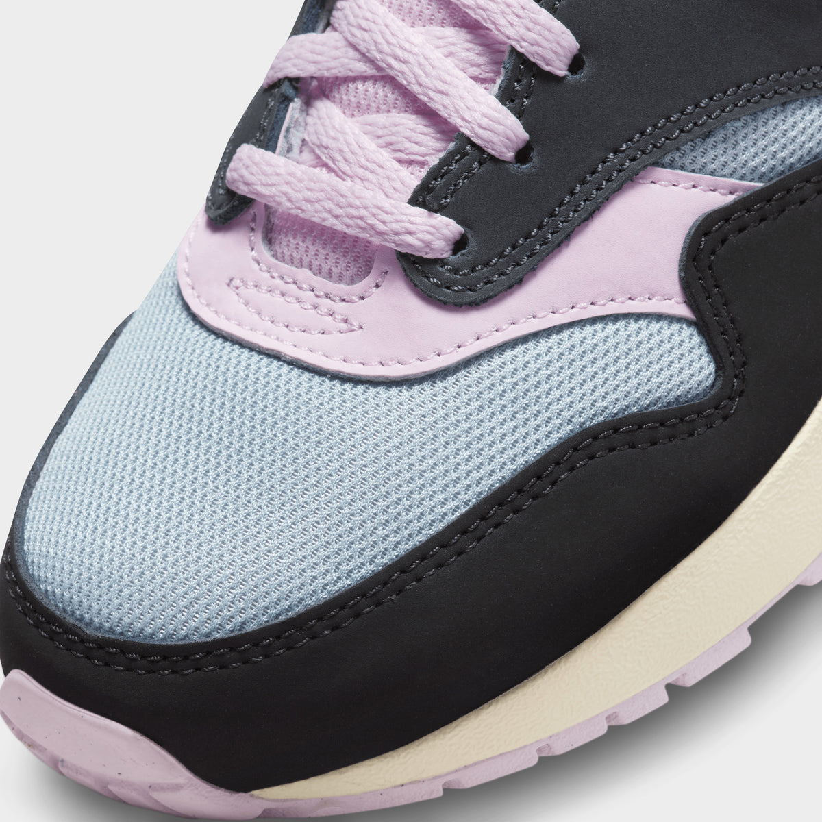 Black white and pink nike air max top