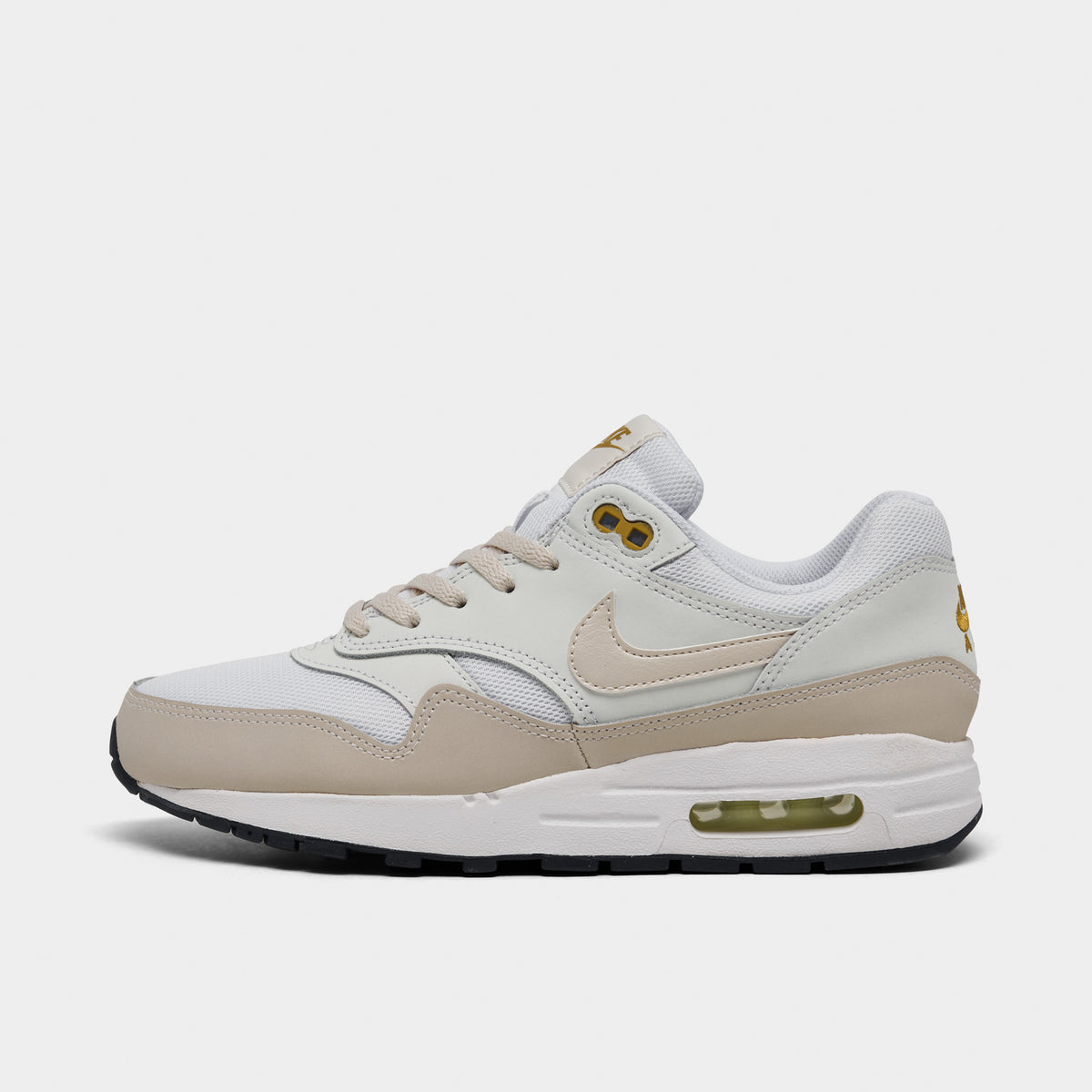 Nike Air Max 1 GS White Light Orewood Brown Bronzine