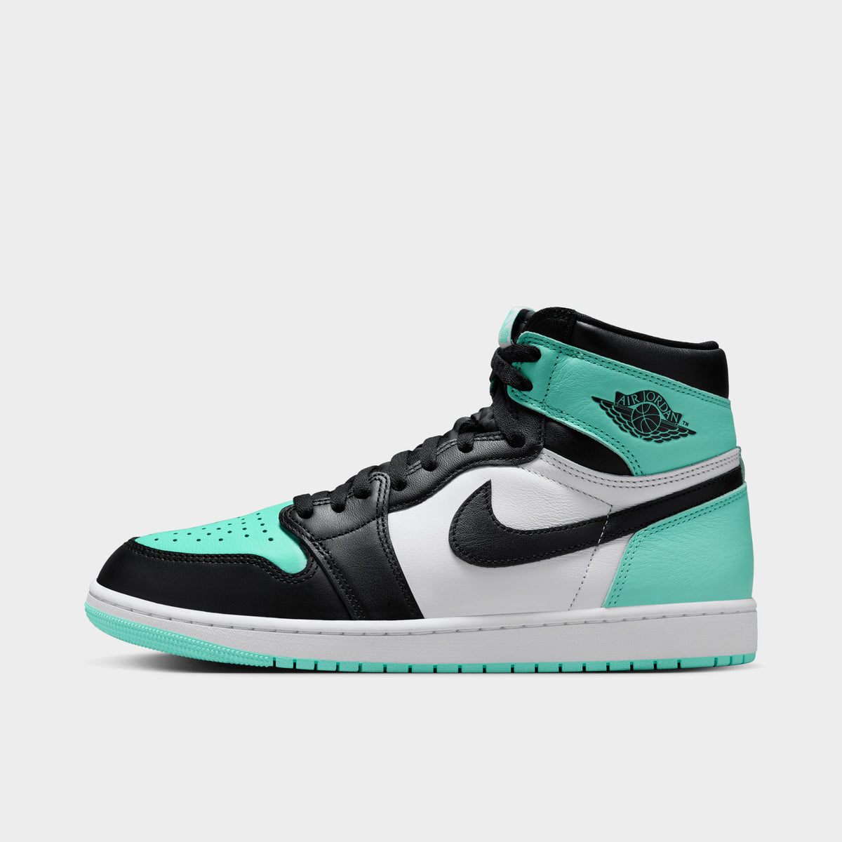 Jordan 1 Retro High OG White Black Green Glow JD Sports