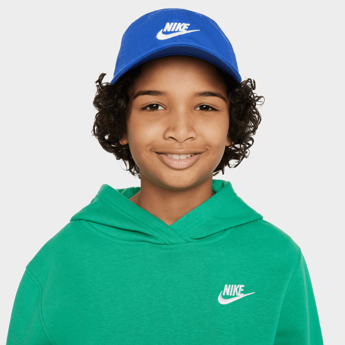 Nike Club Kids Unstructured Futura Wash Cap Game Royal White JD Sports