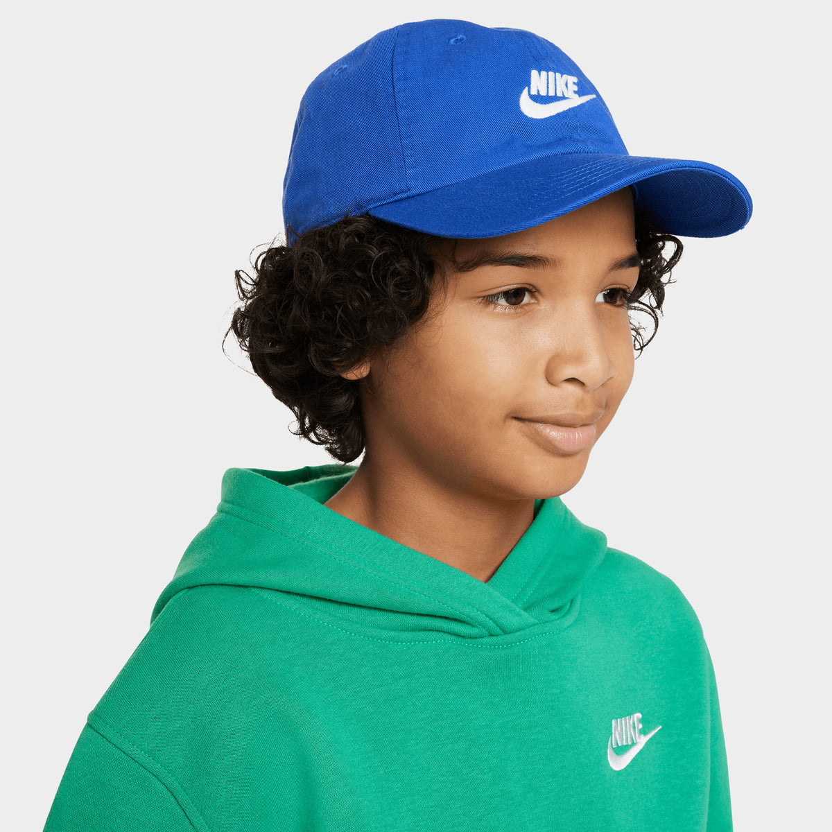 Nike Club Kids Unstructured Futura Wash Cap Game Royal White