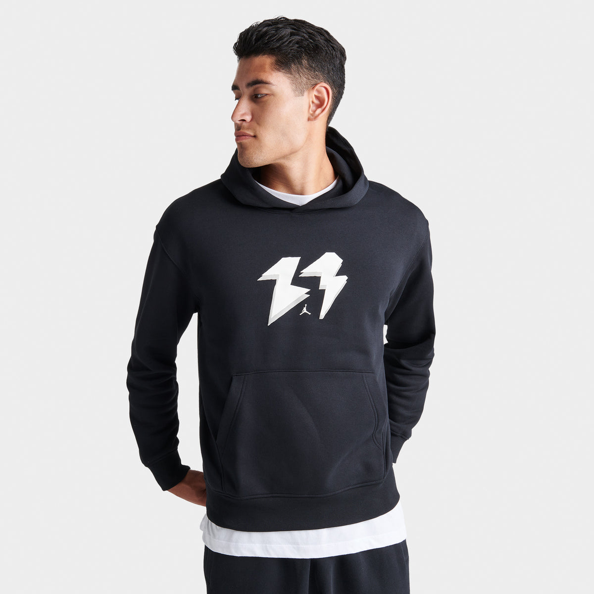 Jordan flight hoodie black top
