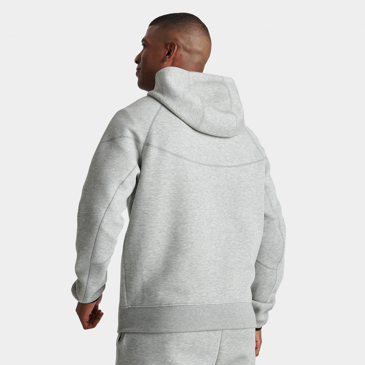 Nike Sportswear Tech Fleece Men's Full-Zip Hoodie - Dark Gray Heather/Black,  XL for sale online