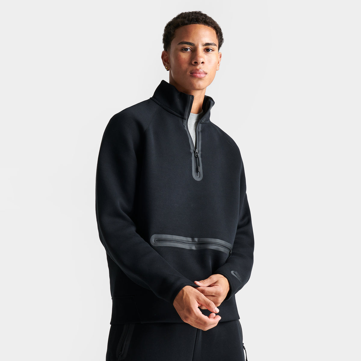 Nike Sportswear Tech Fleece Half Zip Top Black JD Sports