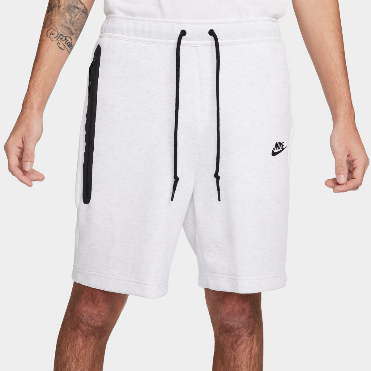 Black tech fleece shorts sales