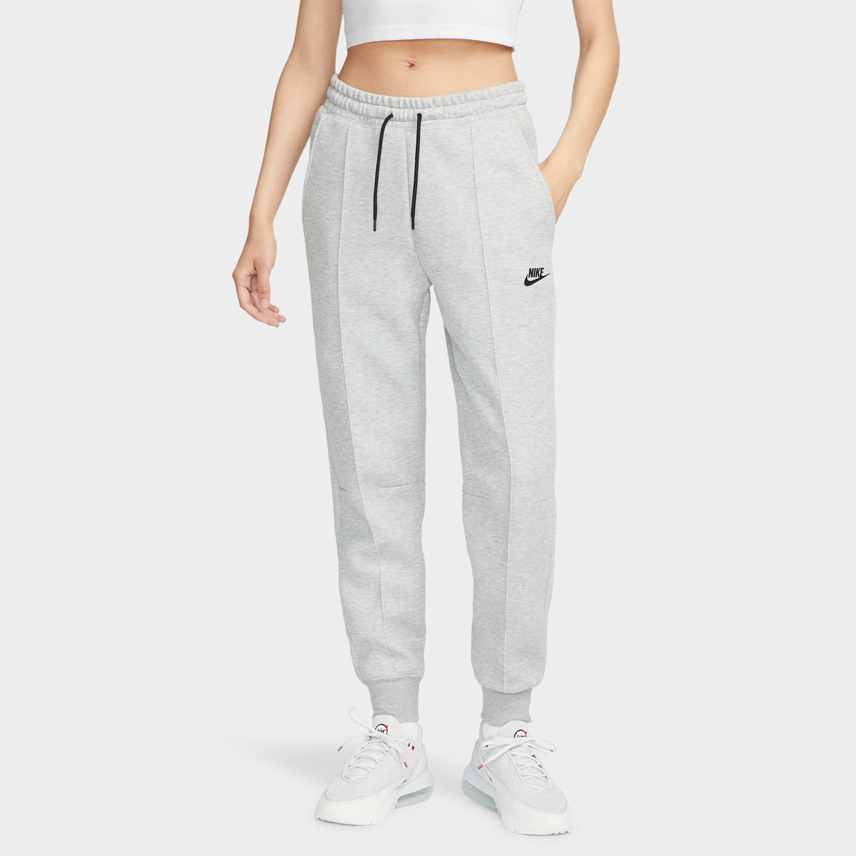 Nike Sportswear Women s Tech Fleece Mid Rise Joggers Dark Grey Heather JD Sports