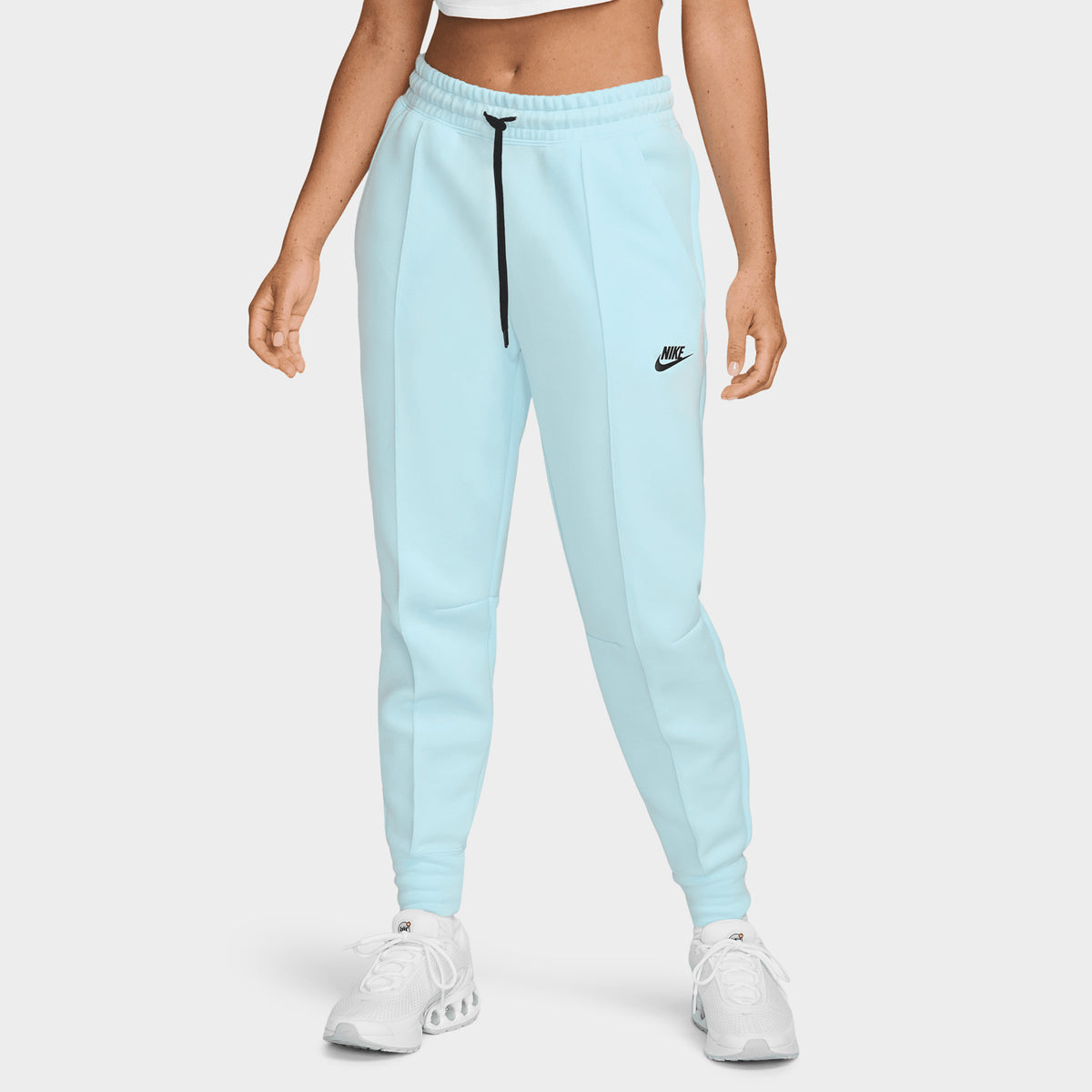Nike Sportswear Women s Tech Fleece Mid Rise Joggers Glacier Blue Black