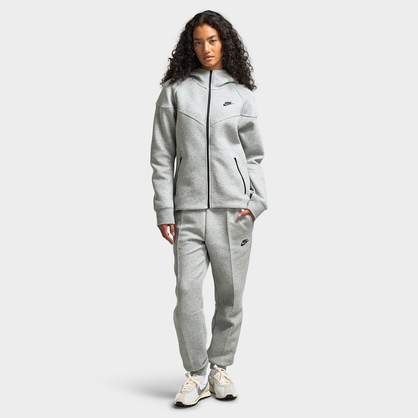 Nike Sportswear Tech Fleece Windrunner Full-Zip Hoodie Femme Dark Grey Heather / Noir