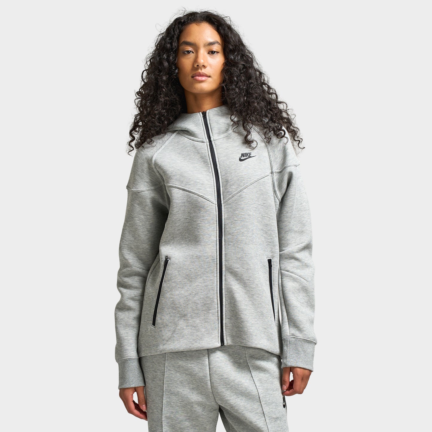 Nike Sportswear Tech Fleece Windrunner Full-Zip Hoodie Femme Dark Grey Heather / Noir