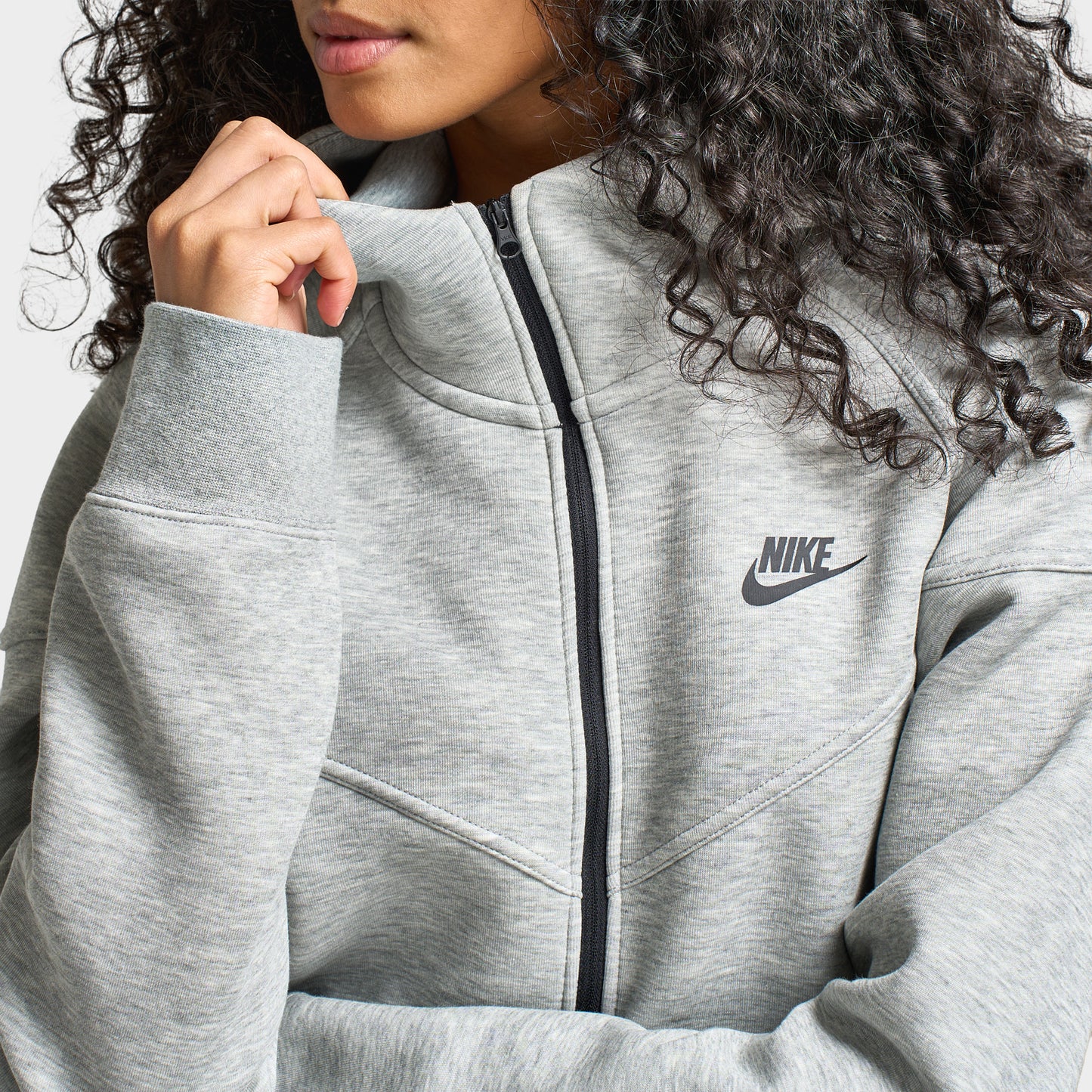 Nike Sportswear Tech Fleece Windrunner Full-Zip Hoodie Femme Dark Grey Heather / Noir