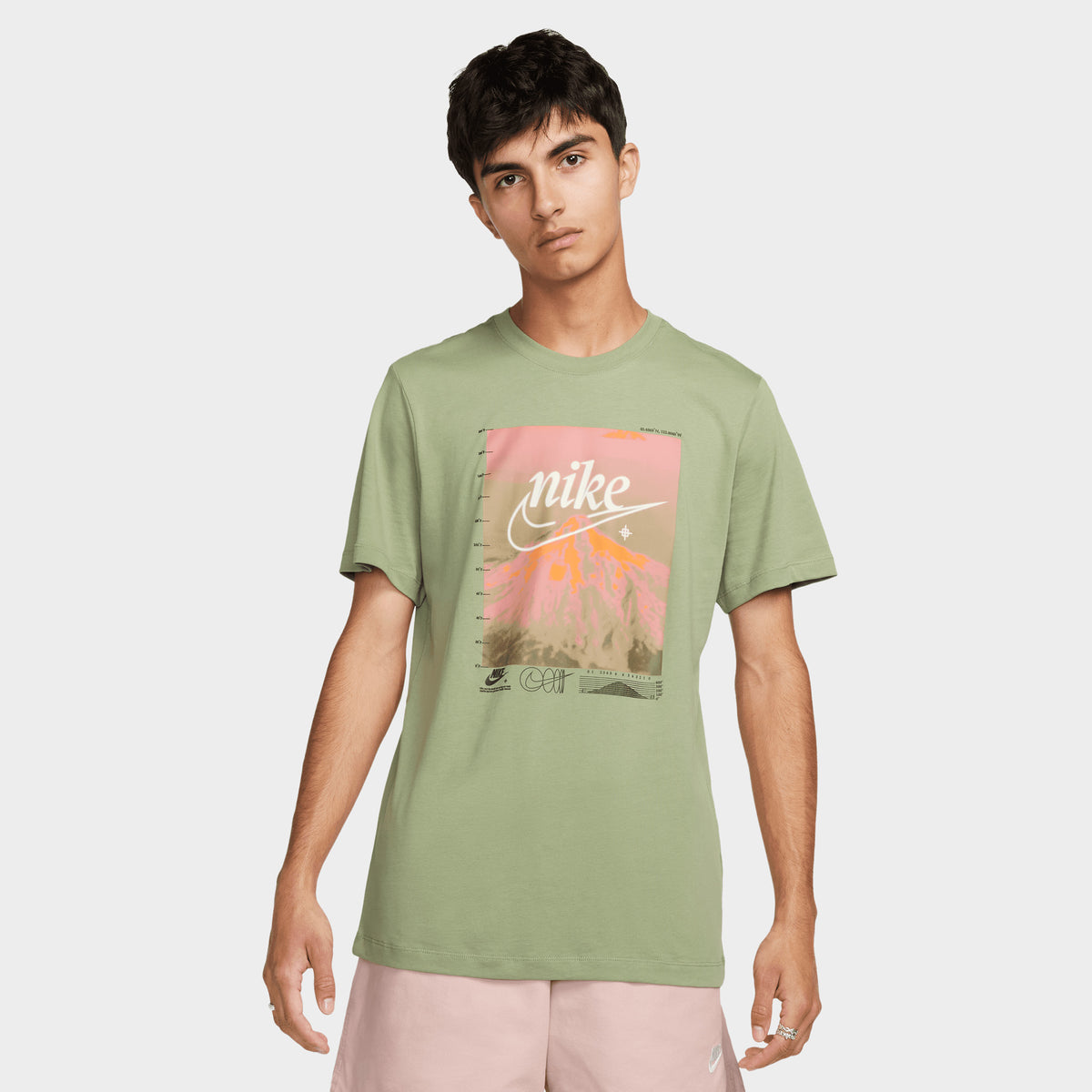 Nike Sportswear Solarized T shirt Oil Green JD Sports
