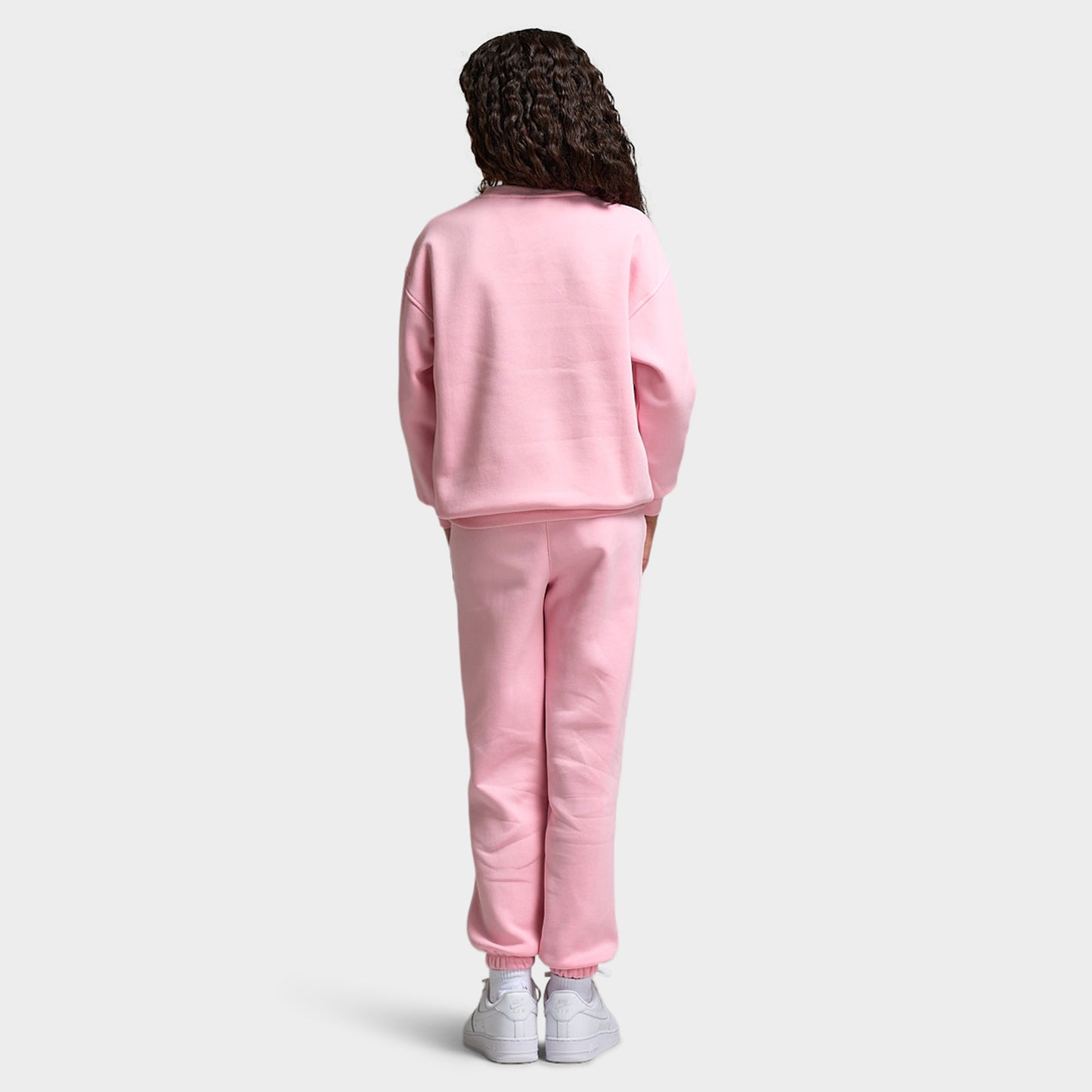 Nike Sportswear Juniors' Club Fleece Oversized Crew / Med Soft Pink