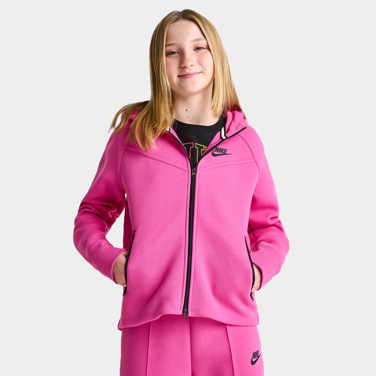 Womens Pink Tech Fleece Clothing.