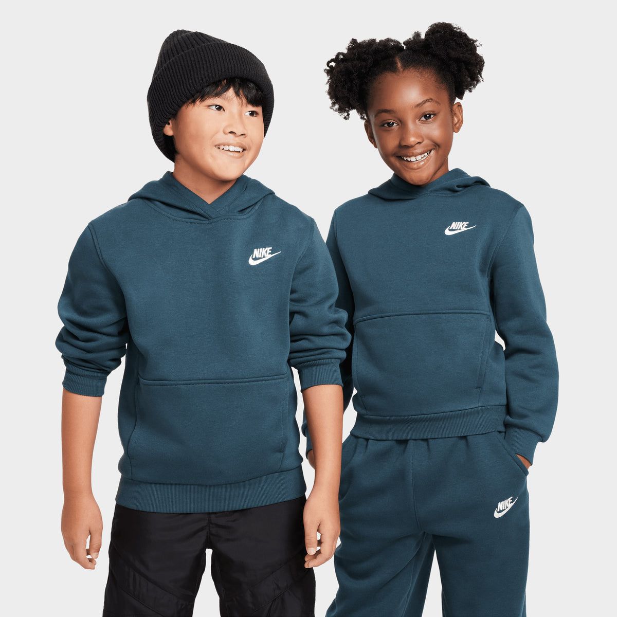 Nike Boys Club Fleece Sweatshirt & Sweatpants Matching Set Size Medium +