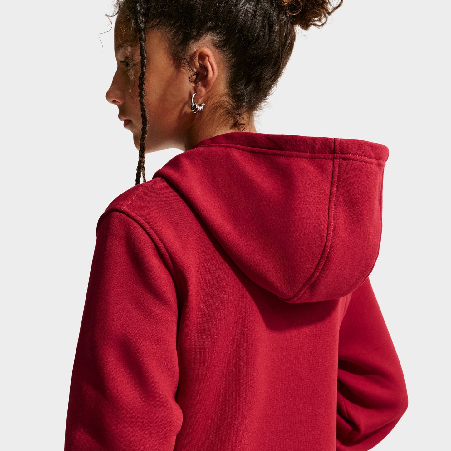 Nike Chandail à capuchon Sportswear Club Fleece pour junior / Rouge Farouche