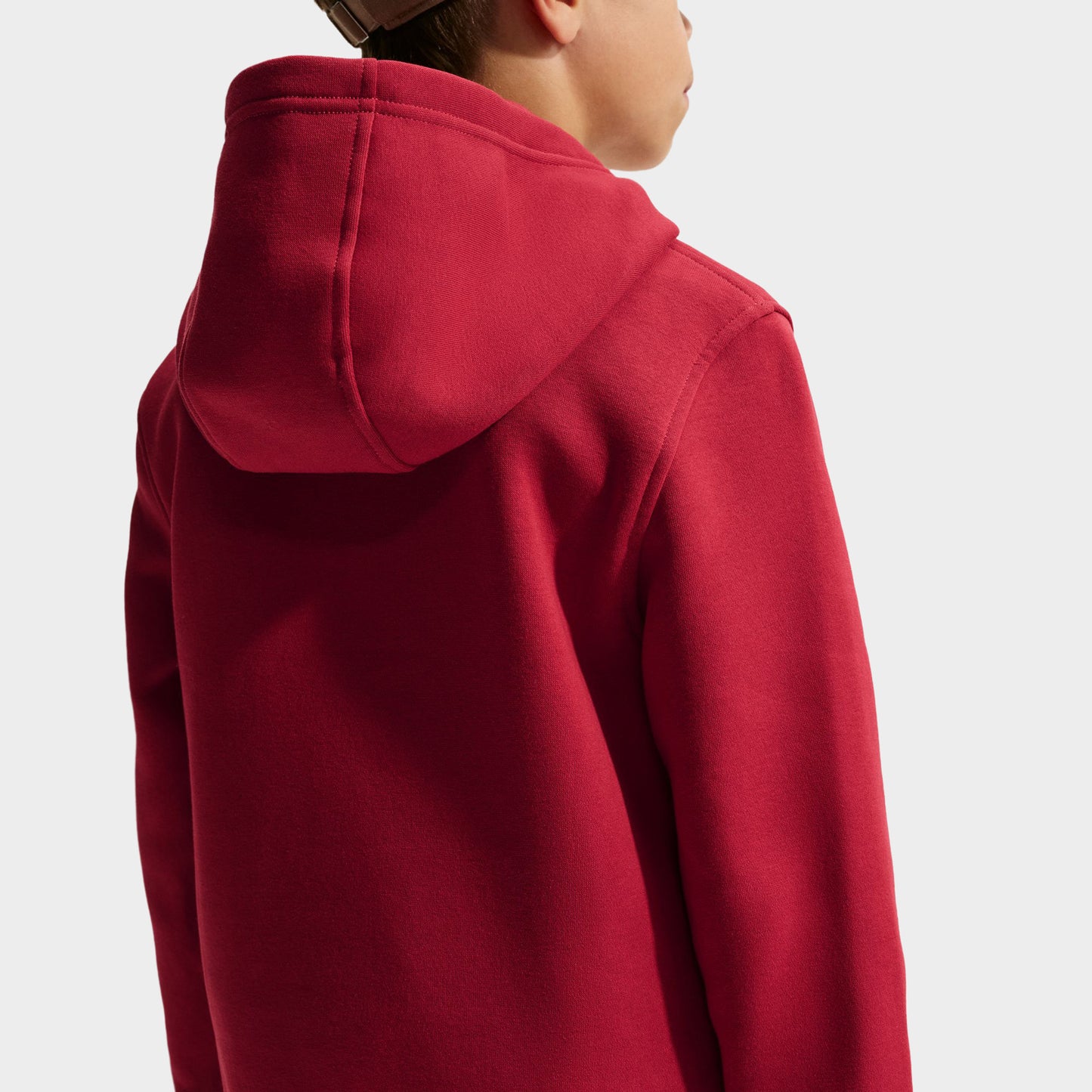 Nike Chandail à capuchon Sportswear Club Fleece pour junior / Rouge Farouche