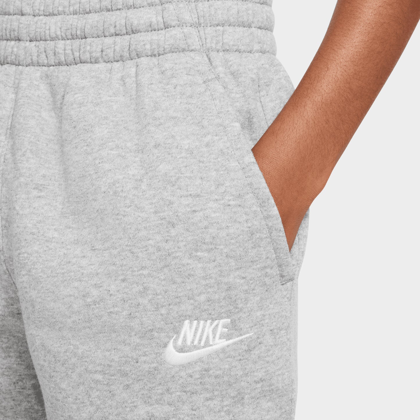 Nike Sportswear Juniors' Club Fleece Joggers Dark Grey Heather / White
