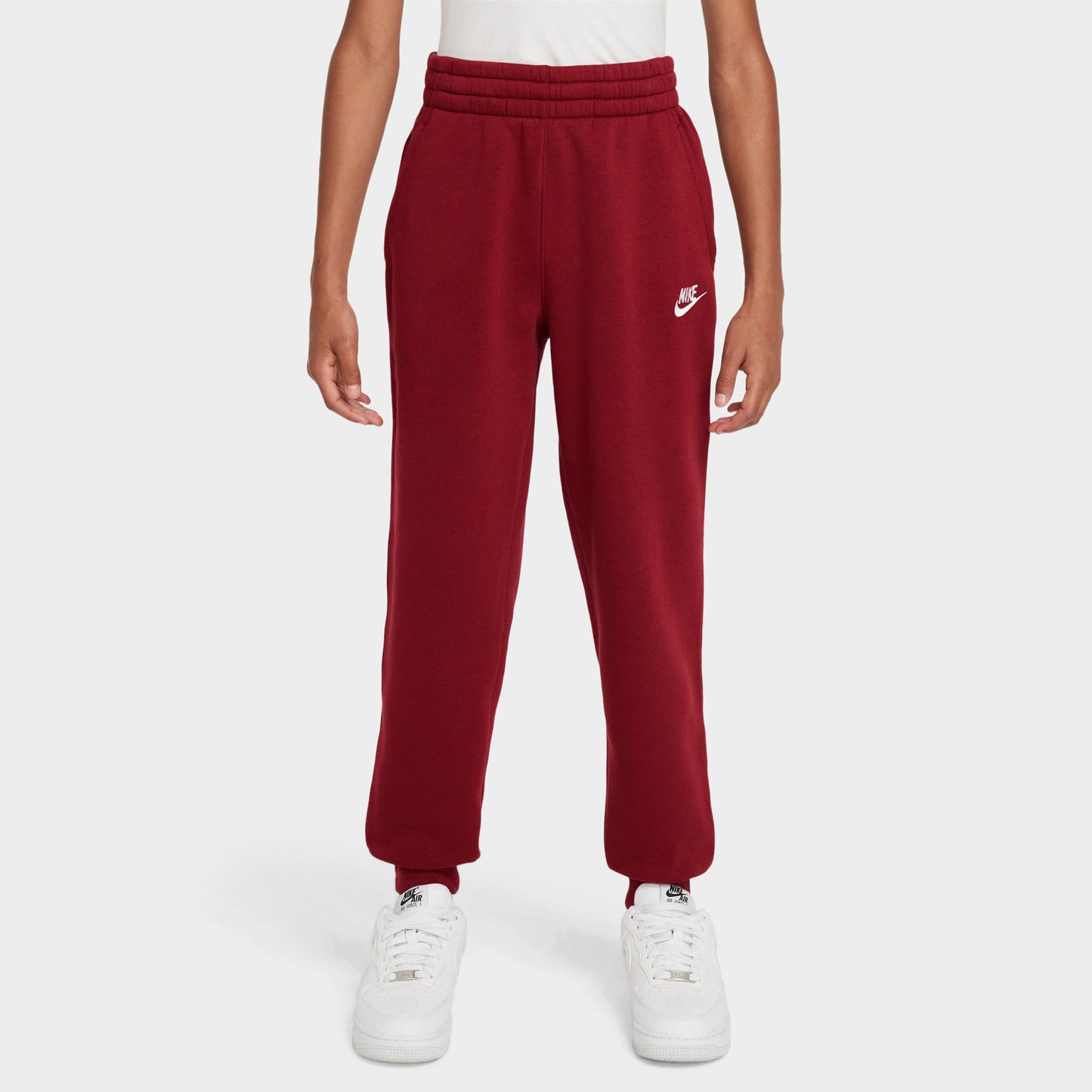 Nike Juniors Pantalon jogging Sportswear Club en molleton / Rouge vif