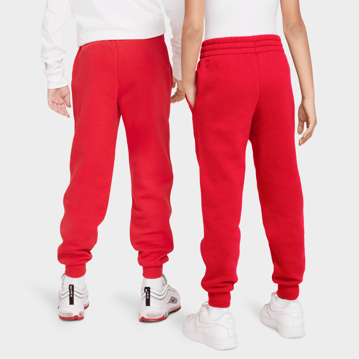 Nike Juniors Club Fleece Joggers University Red White