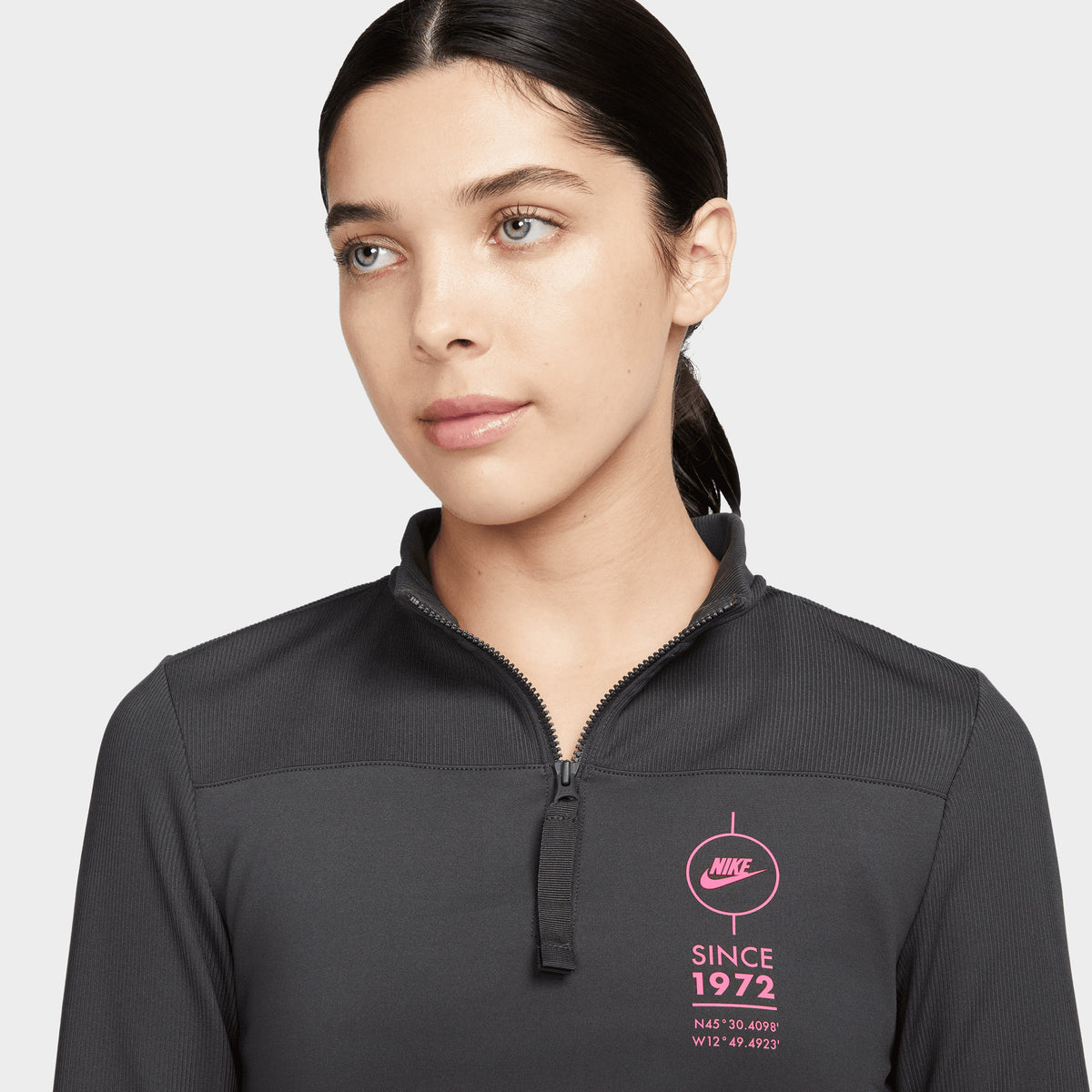 Nike Sportswear Women's Ribbed LongSleeve Sports Utility Top Anthraci JD Sports