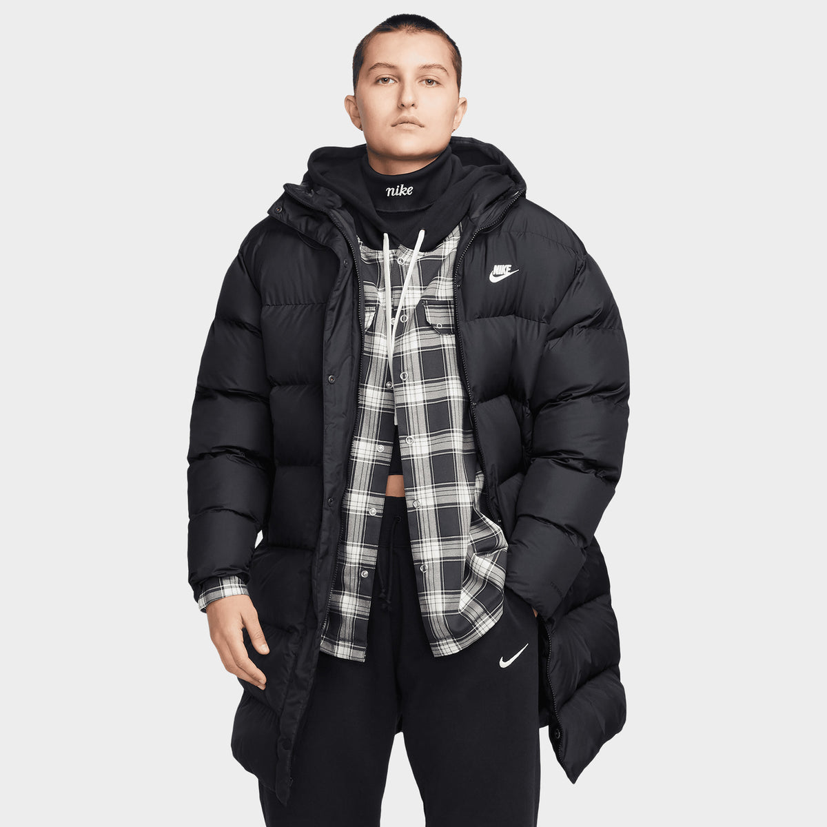 Nike Sportswear Women s Metro Puffer Black White JD Sports